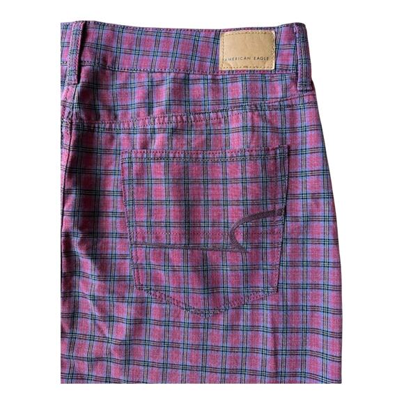 American Eagle High Rise Mini stretch skirts plaid black bundle of 2 size 12 - Picture 6 of 13